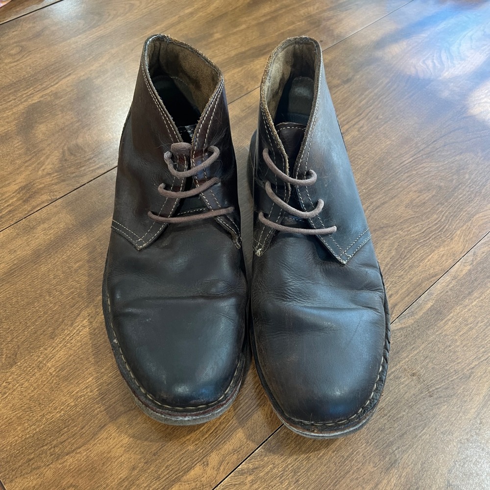Dockers Mens Dark Brown Leather Chukka Boots